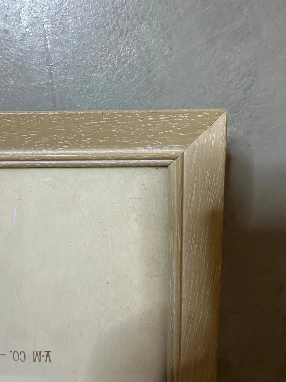 Vintage IVORY Wood Picture Frame FITS 8X10 FREE STANDING/ HANGING